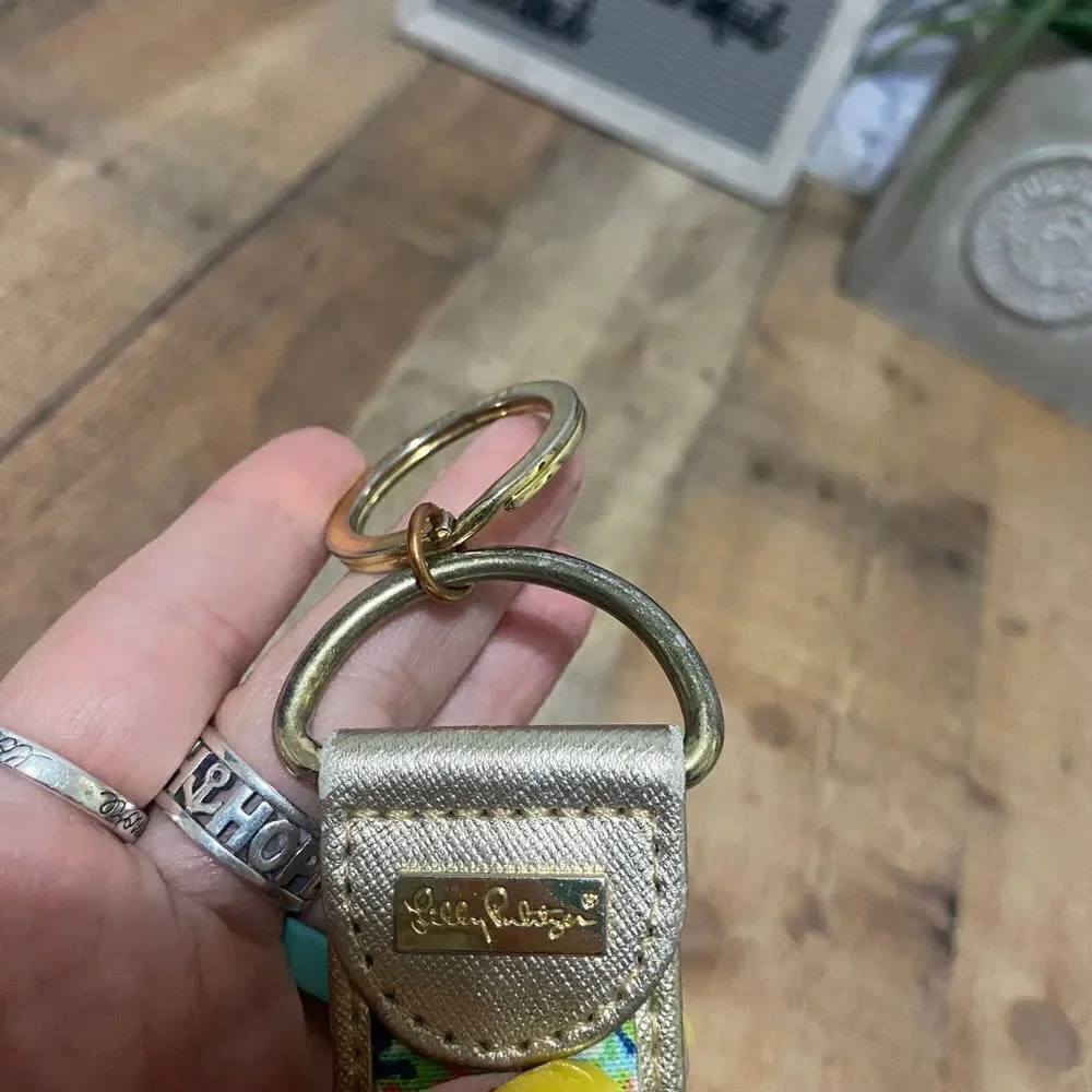 Iilly Pulitzer key fob keychain